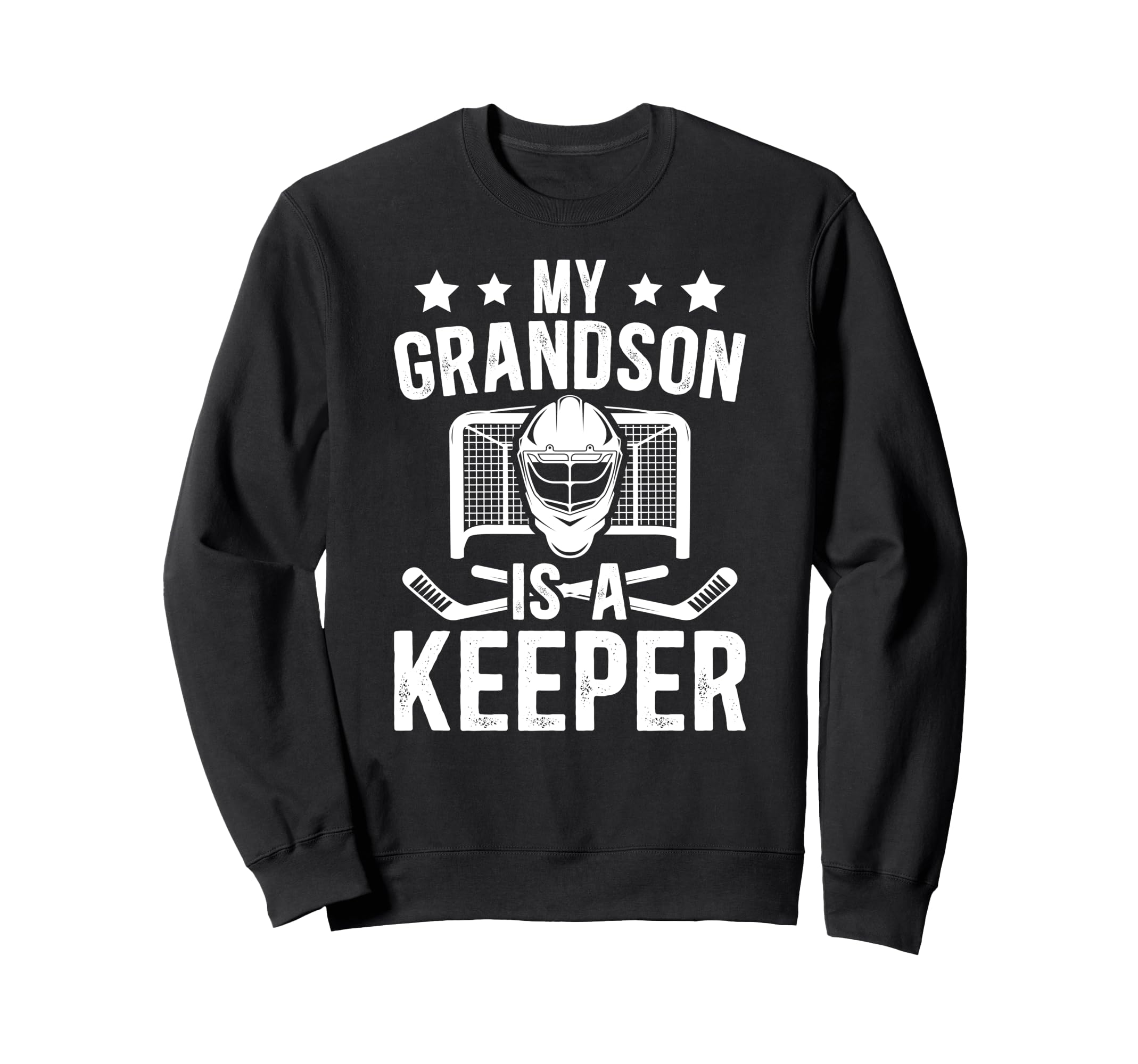 Proud Hockey Keeper Papa Ice Sweatshirt - Custom Art Print Men Women - T-Shirt, Sweatshirt, Hoodie