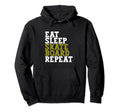 Eat Sleep Skateboard Repeat Funny Hoodie - Unique Graphic Unisex - T-Shirt, Sweatshirt, Hoodie
