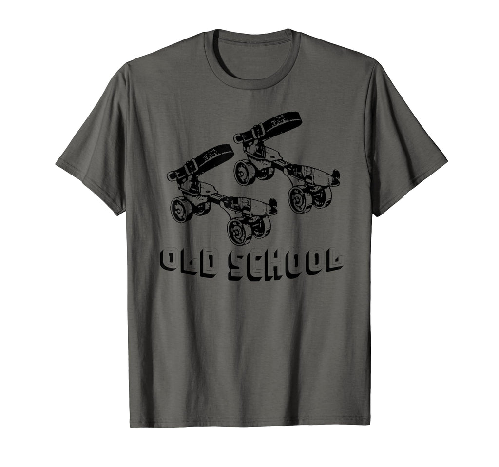 Funny Old School Clamp Roller Skates T-Shirt - Minimalist Print for Adults - T-Shirt, Sweatshirt, Hoodie