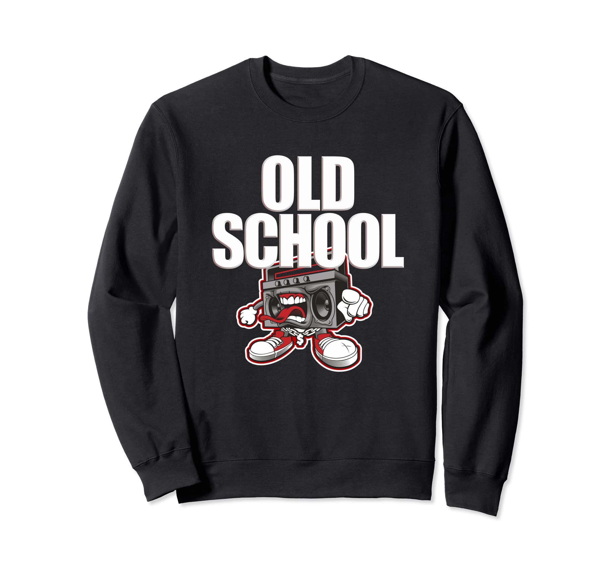 Old School Boom Box 80S 90S Hip Sweatshirt - Minimalist Print for Adults - T-Shirt, Sweatshirt, Hoodie