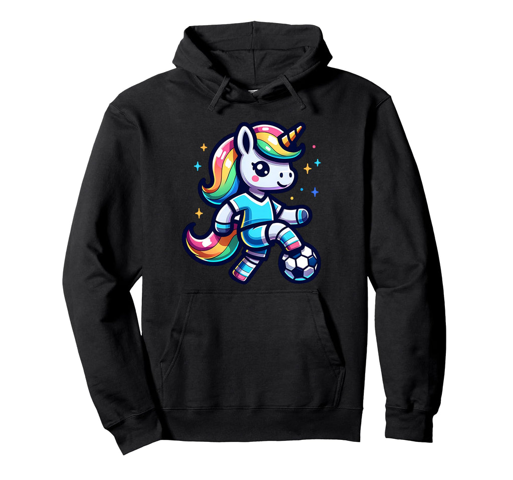 Footballer Unicorn Fans Soccer Team Hoodie - Trendy Graphic for Adults - T-Shirt, Sweatshirt, Hoodie