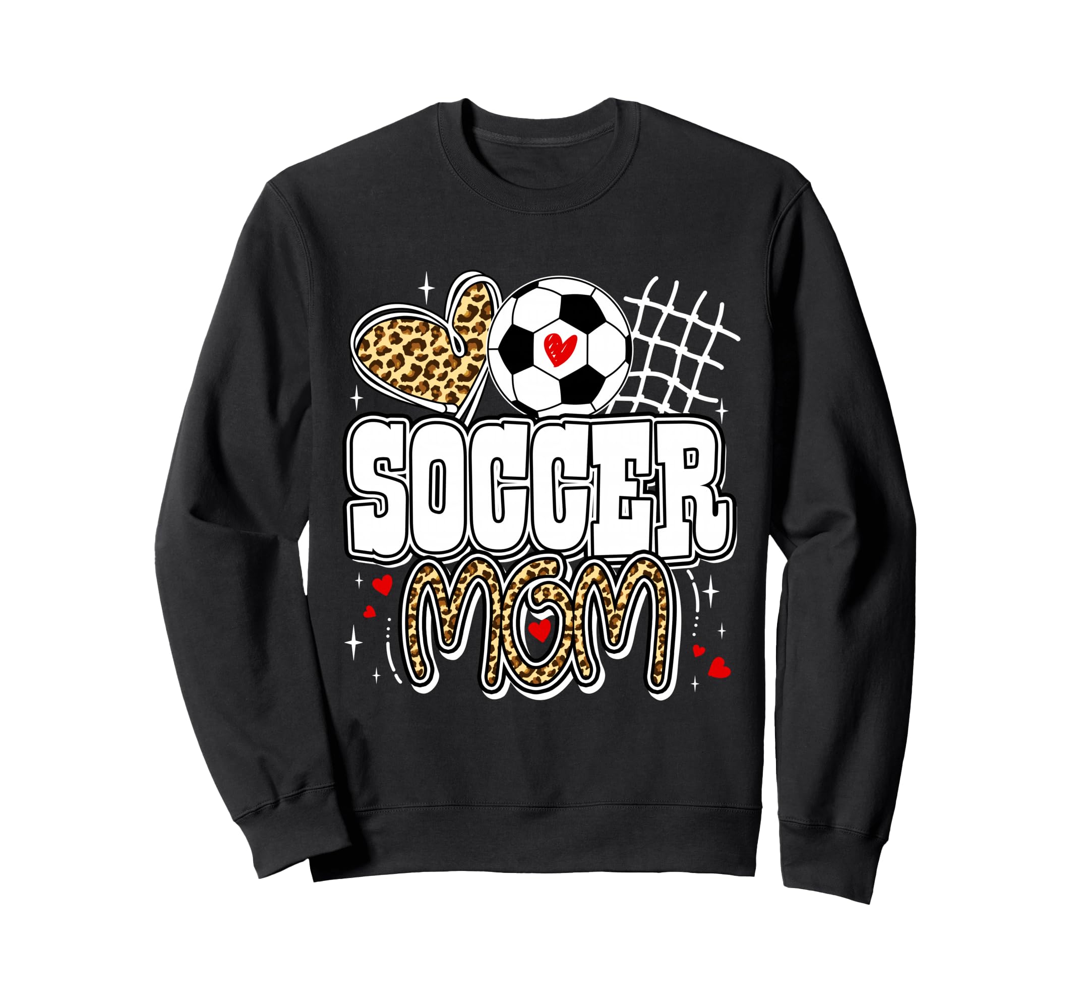 Leopard Soccer Mom Soccer Mama Sweatshirt - Novelty Apparel Men Women - T-Shirt, Sweatshirt, Hoodie