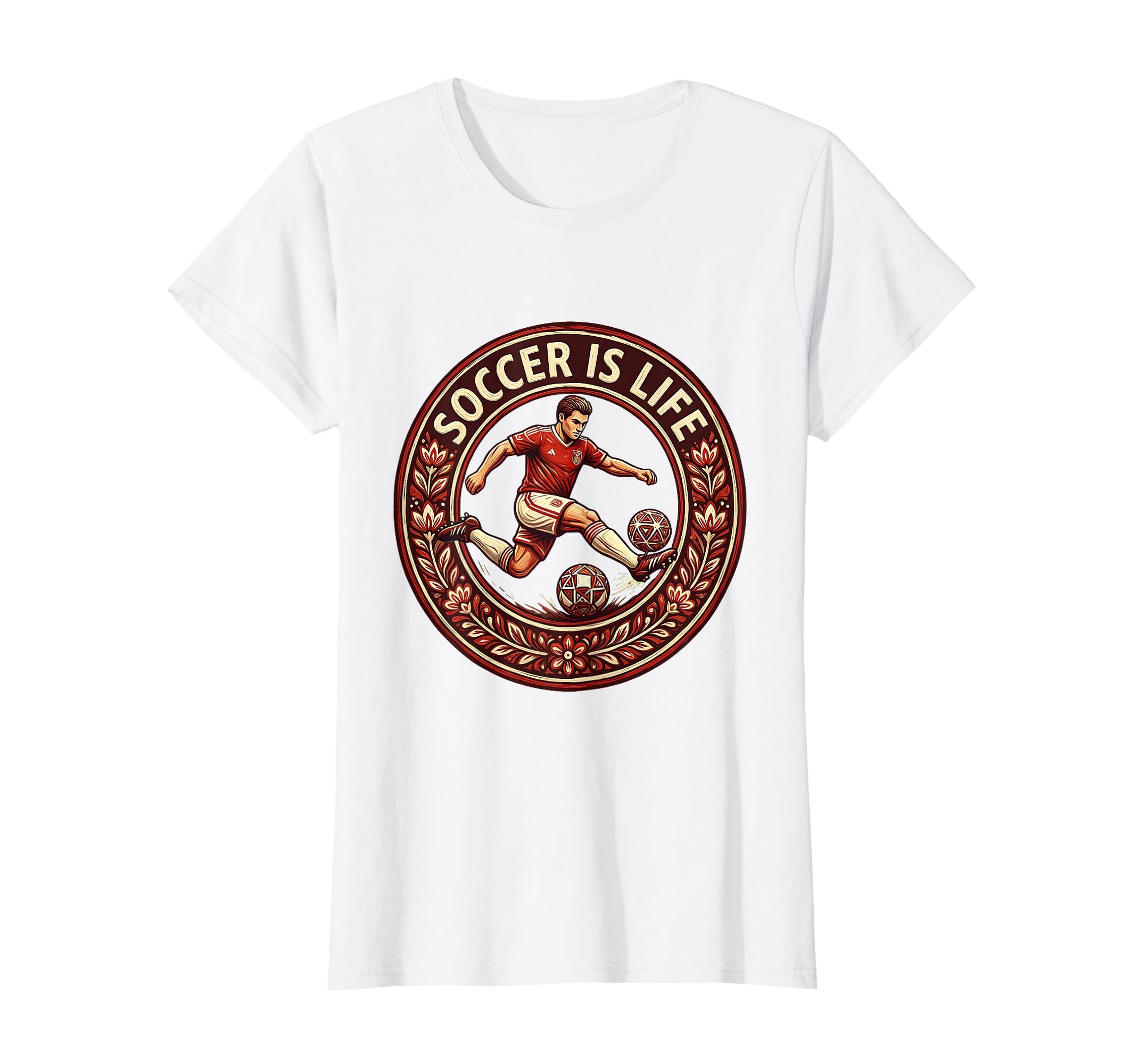 Soccer Is Life Mens Passion T-Shirt - Casual Everyday Wear for Adults - T-Shirt, Sweatshirt, Hoodie