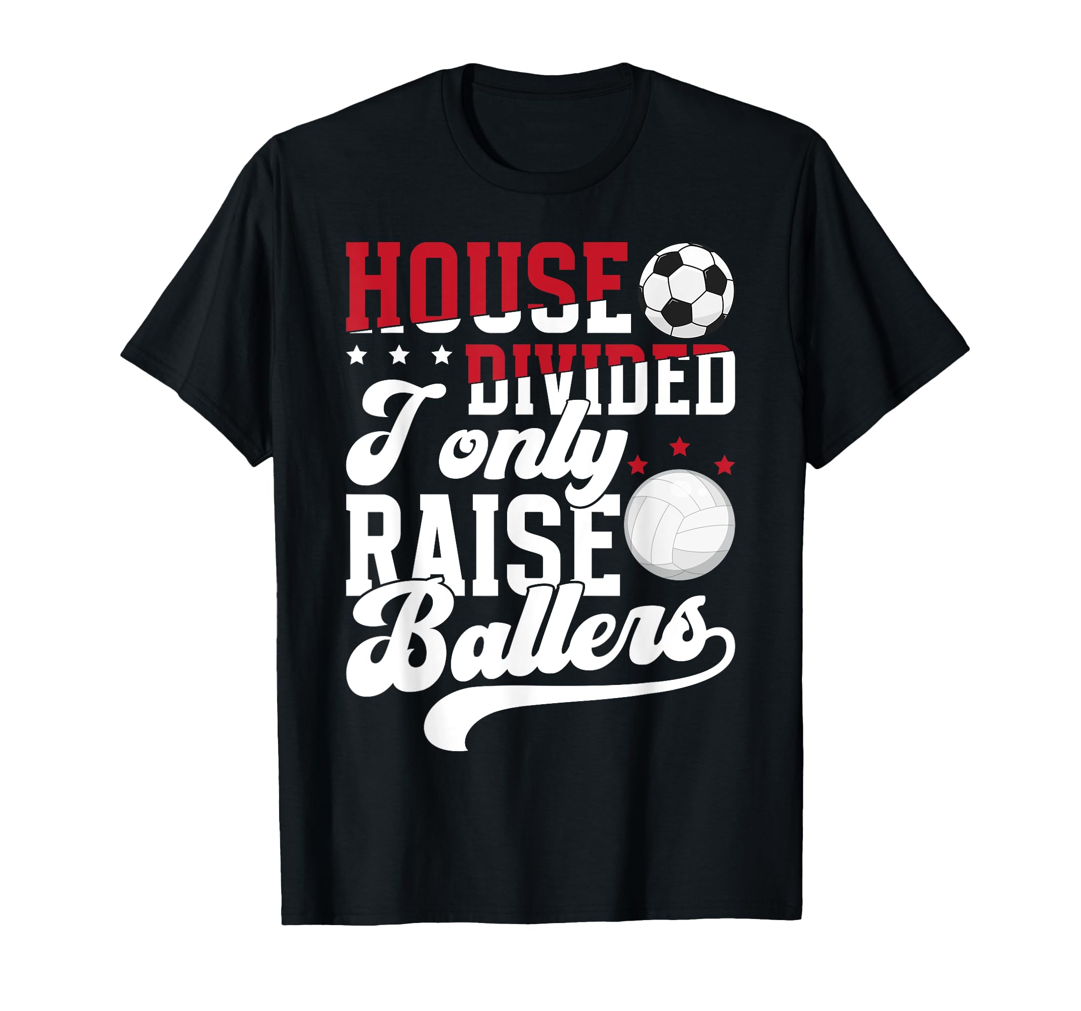 House Divided I Only Raise Ballers T-Shirt - Unique Graphic for Adults - T-Shirt, Sweatshirt, Hoodie