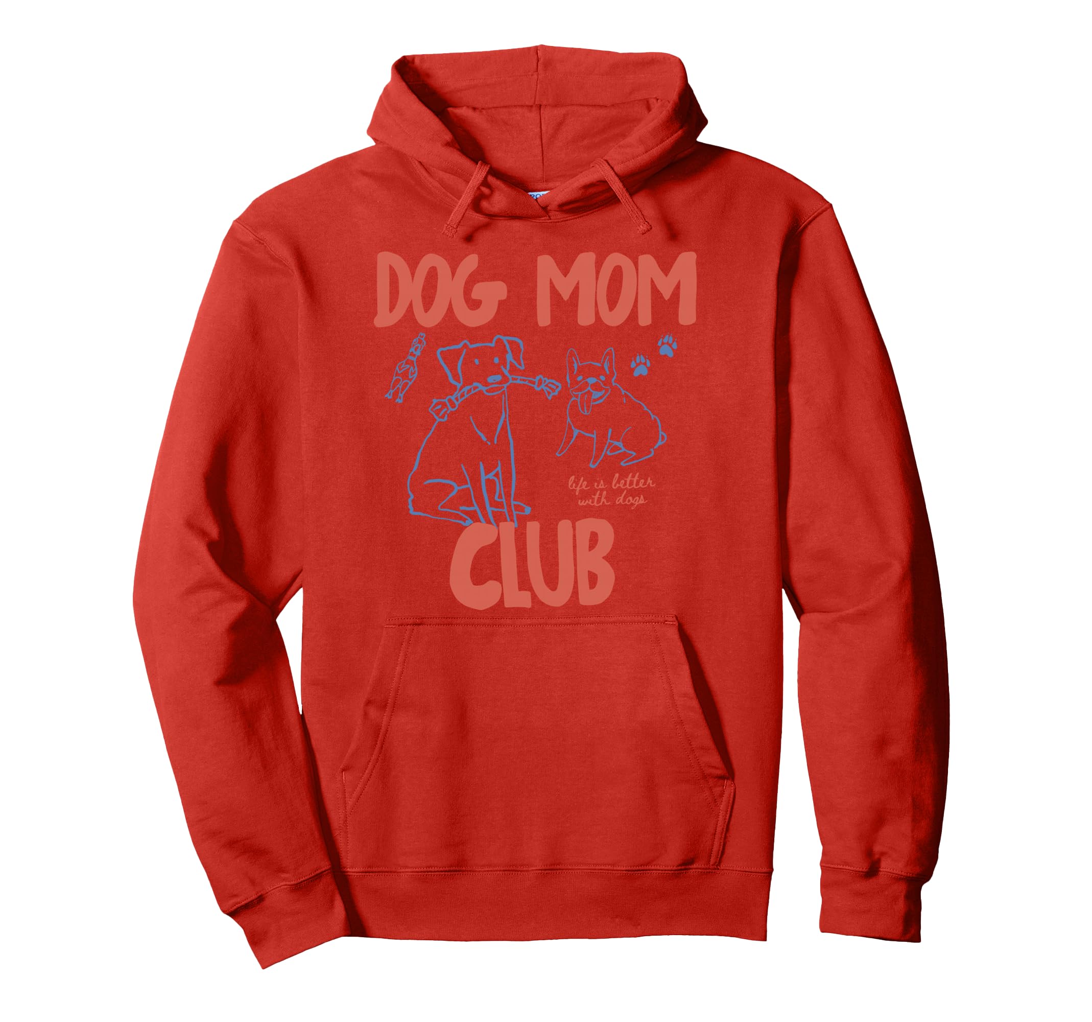 Funny Dog Mom Club Pet Lovers Mama Mothers Hoodie - Trendy Graphic Unisex - T-Shirt, Sweatshirt, Hoodie
