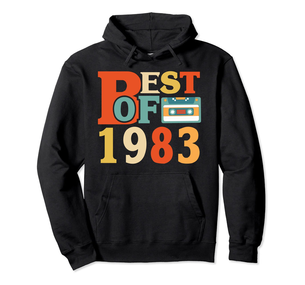 Best 1983 38Th Birthday Gifts Cassette Tape Hoodie - Novelty Apparel Unisex - T-Shirt, Sweatshirt, Hoodie