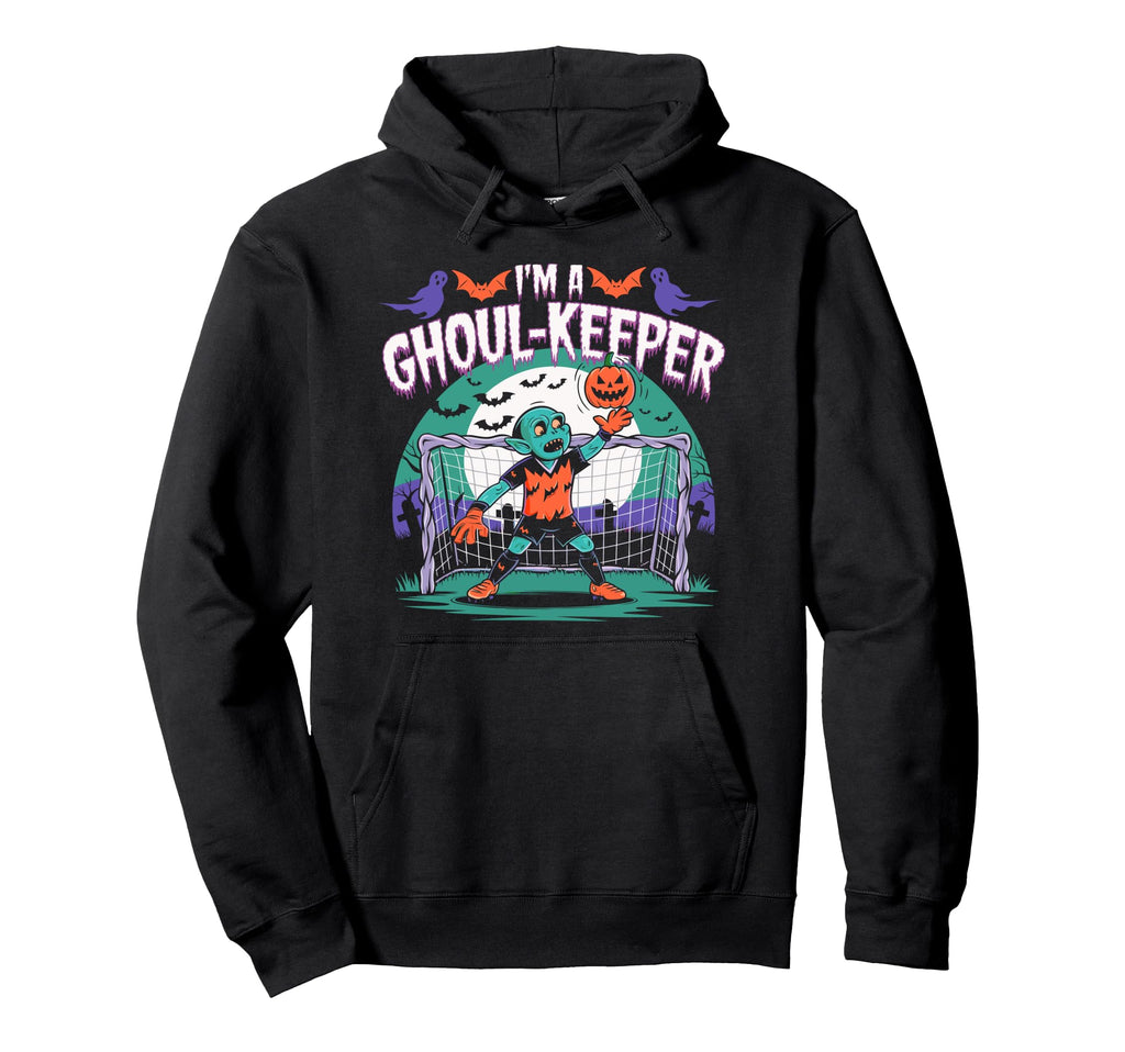 Ghoul Keeper Soccer Halloween Spooky Hoodie - Streetwear Style for Adults - T-Shirt, Sweatshirt, Hoodie