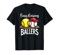 Joyful Busy Raising Ballers T-Shirt - Streetwear Style for Adults - T-Shirt, Sweatshirt, Hoodie