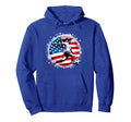 Womens Soccer American Flag Soccer Soccer Hoodie - Custom Art Print Unisex - T-Shirt, Sweatshirt, Hoodie