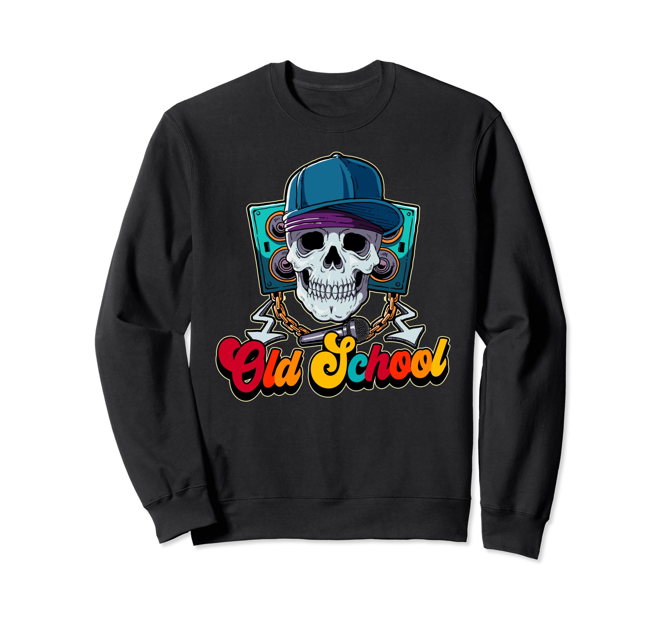 Old School Hip Hop Sweatshirt - Graphic Print Unisex - T-Shirt, Sweatshirt, Hoodie