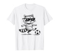 Raccoon Soccer Player Sunglasses T-Shirt - Minimalist Print for Adults - T-Shirt, Sweatshirt, Hoodie