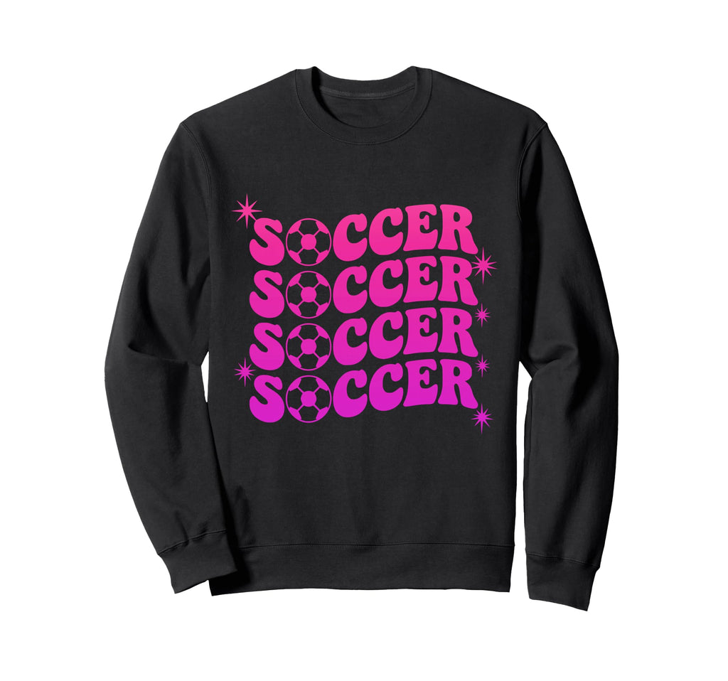 Soccer Coquette Bow Soccer Mom Sweatshirt - Novelty Apparel Men Women - T-Shirt, Sweatshirt, Hoodie