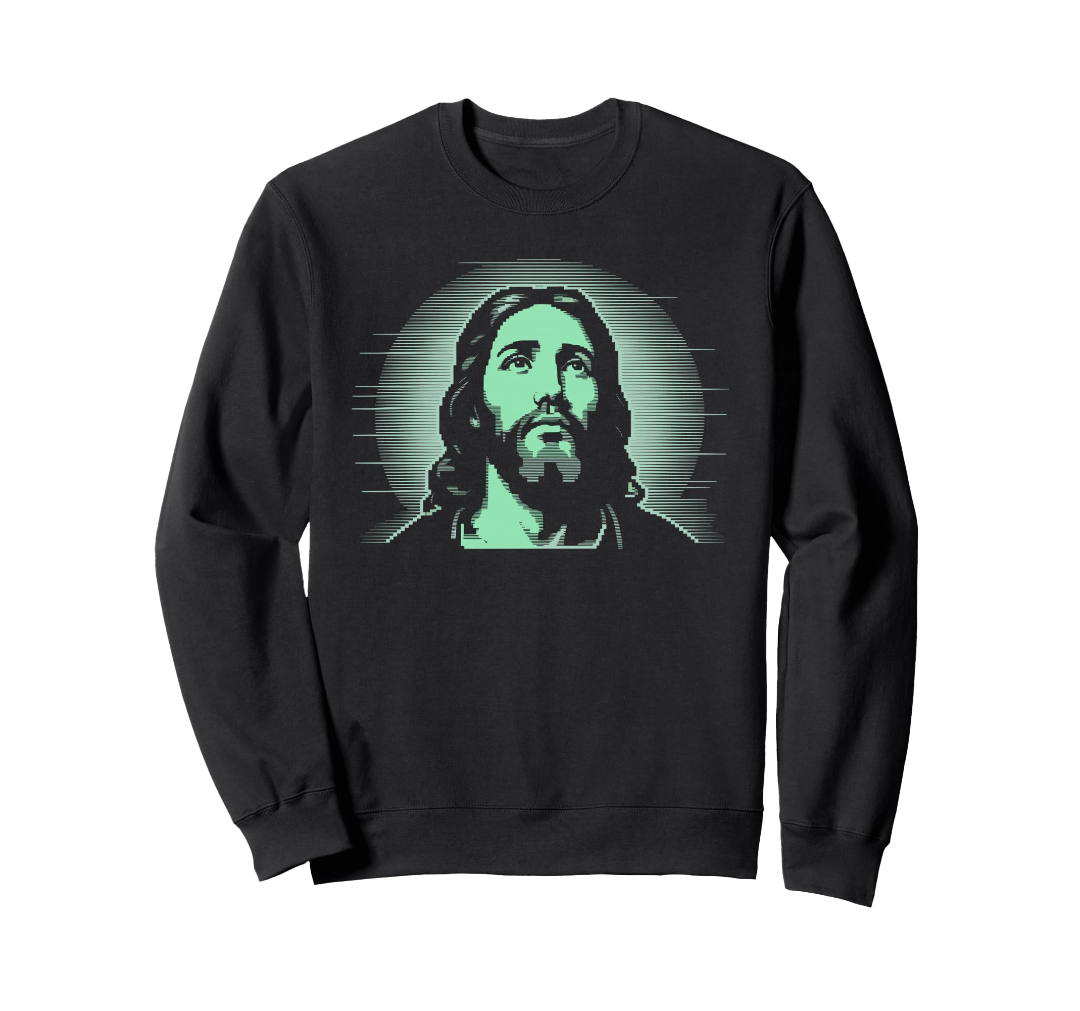 Pixel Jesus Arcade Christian Sweatshirt - Fun Novelty Design Men Women - T-Shirt, Sweatshirt, Hoodie