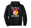 Busy Raising Ballers Funny Softball Hoodie - Trendy Graphic Unisex - T-Shirt, Sweatshirt, Hoodie