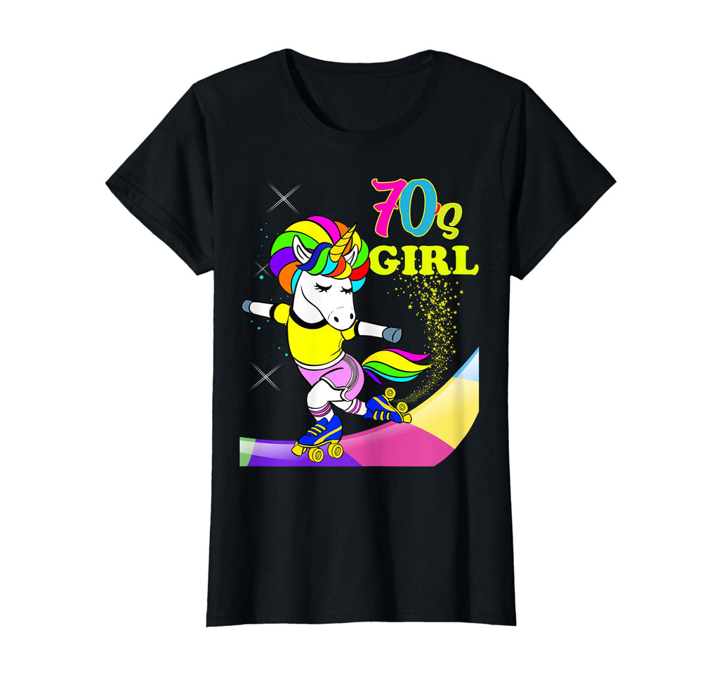 Unicorn 70S Vibes Roller Skates T-Shirt - Aesthetic Graphic for Adults - T-Shirt, Sweatshirt, Hoodie