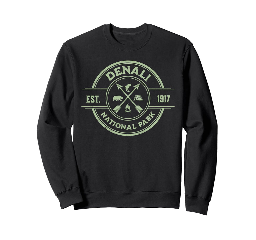 Denali National Park Est 1917 Sweatshirt - Fun Novelty Design Men Women - T-Shirt, Sweatshirt, Hoodie