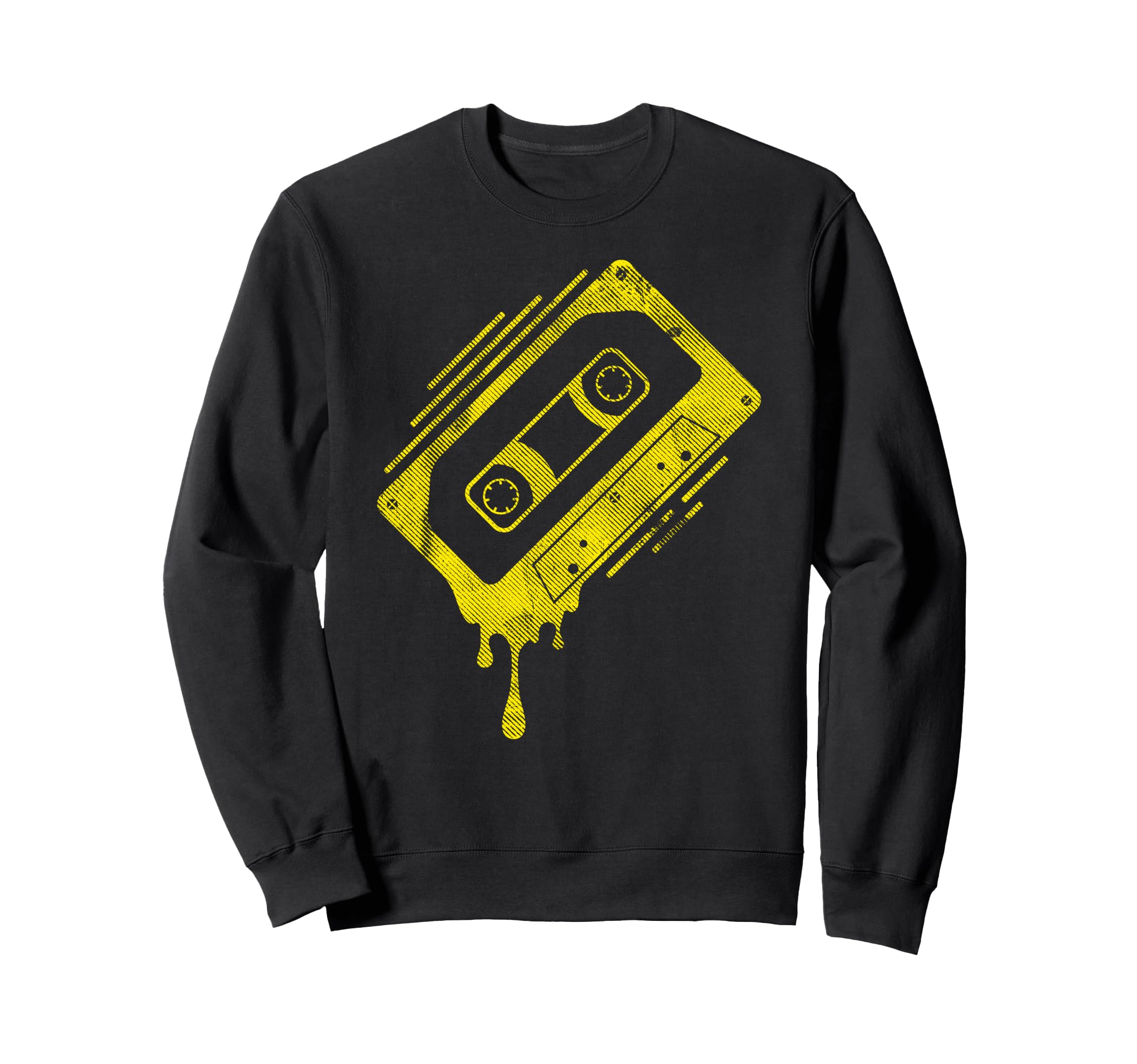 Dripping Cassette Tape Sweatshirt - Fun Novelty Design Unisex - T-Shirt, Sweatshirt, Hoodie