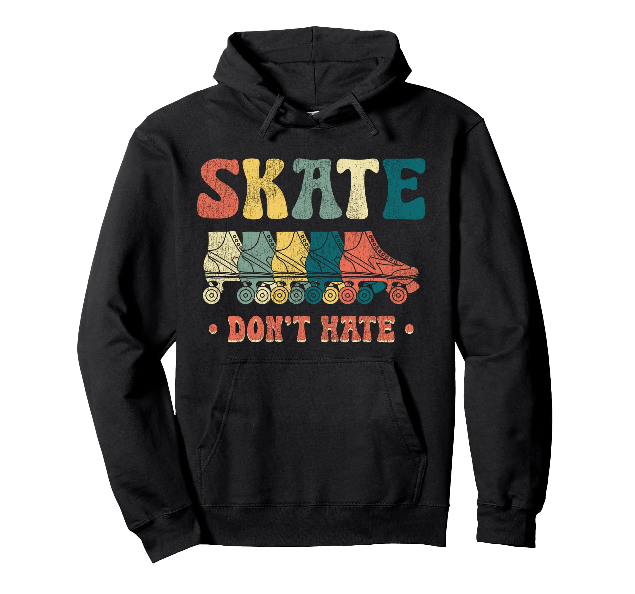 Roller Skating Skate 1970S Hoodie - Novelty Apparel for Adults - T-Shirt, Sweatshirt, Hoodie