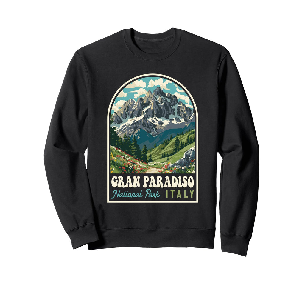 Gran Paradiso National Park Italy Sweatshirt - Unique Graphic Unisex - T-Shirt, Sweatshirt, Hoodie