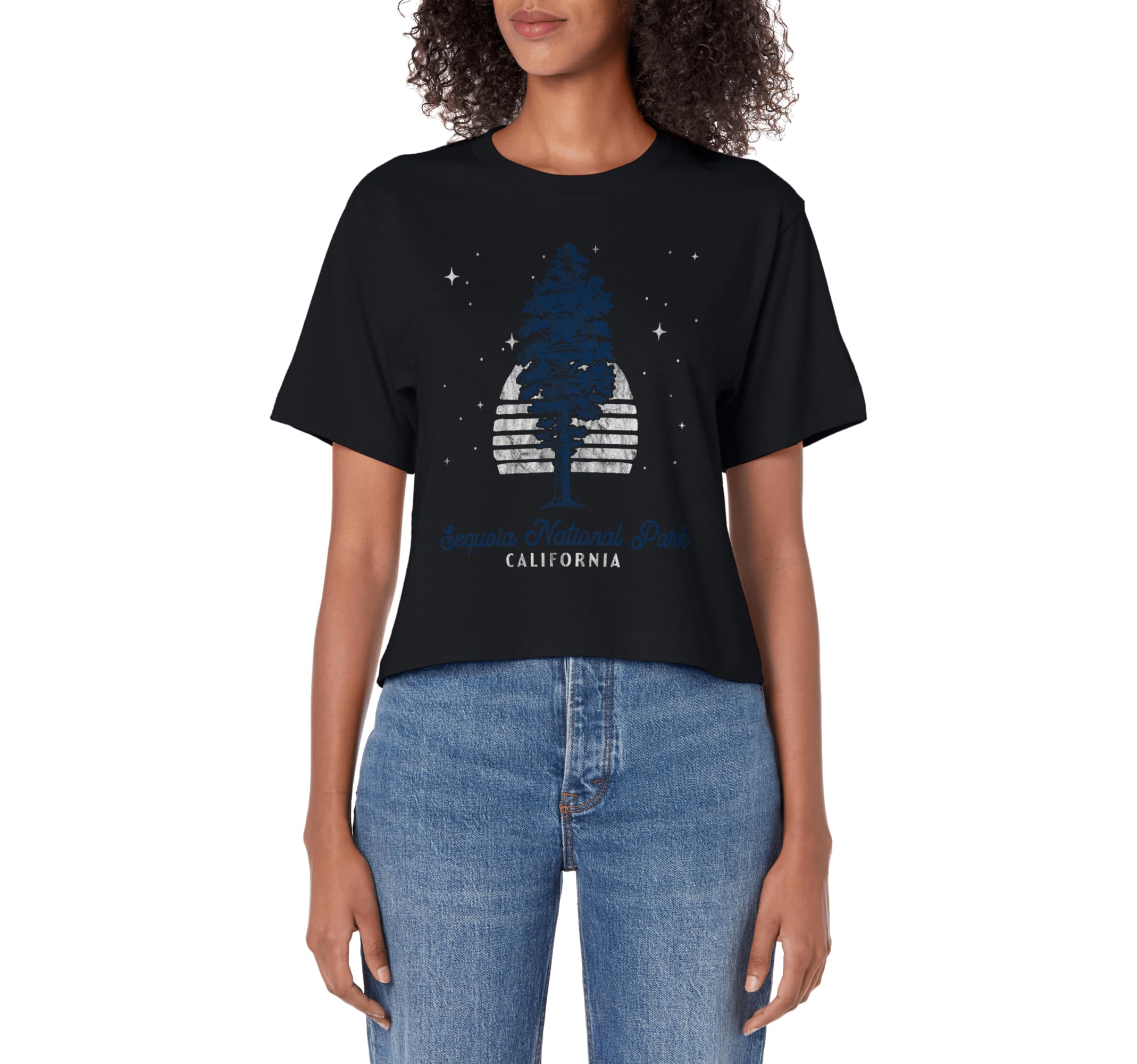 Sequoia National Park Night 80S Comfort Hoodie - Graphic Print for Adults - T-Shirt, Sweatshirt, Hoodie