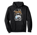 Life Messy Bun Hair Funny Soccer Hoodie - Graphic Print for Adults - T-Shirt, Sweatshirt, Hoodie