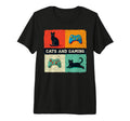 Games Gamer Cats And Gaming Cat T-Shirt - Streetwear Style for Adults - T-Shirt, Sweatshirt, Hoodie