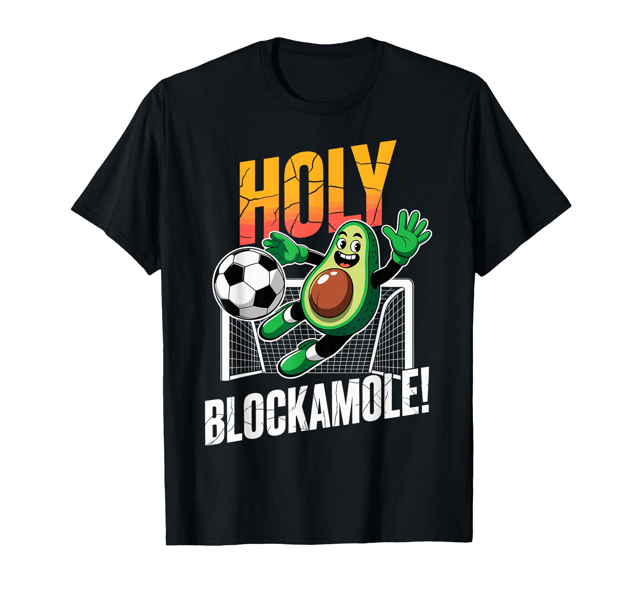 Holy Blockamole Avocado Soccer Footbal T-Shirt - Custom Art Print Unisex - T-Shirt, Sweatshirt, Hoodie