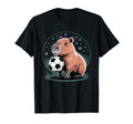 Soccer Capybara Capy Football Lover T-Shirt - Casual Everyday Wear Unisex - T-Shirt, Sweatshirt, Hoodie