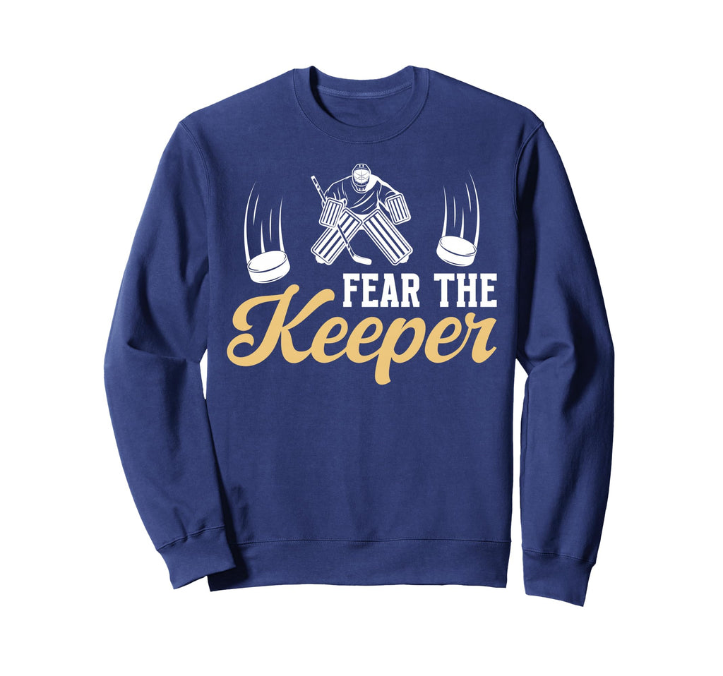 Fear Hockey Goalkeeper Mom Hockey Sweatshirt - Minimalist Print Unisex - T-Shirt, Sweatshirt, Hoodie