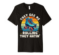 Roller Skating They See Me Rollin They T-Shirt - Unique Graphic for Adults - T-Shirt, Sweatshirt, Hoodie