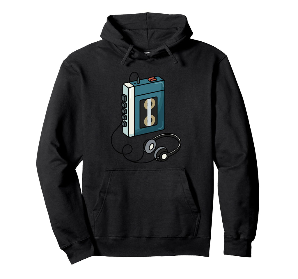 Portable Cassette Tape Player Audiophiles Hoodie - Streetwear Style Unisex - T-Shirt, Sweatshirt, Hoodie