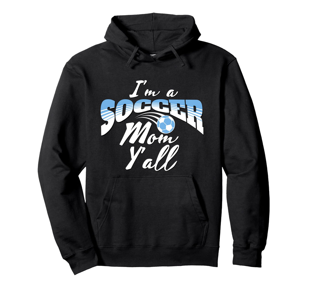 Mom Soccer Lover Soccer Mom Gift Blue Hoodie - Minimalist Print Men Women - T-Shirt, Sweatshirt, Hoodie
