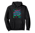 Raised Old School Hip Hop Rap Vinyl Hoodie - Streetwear Style Men Women - T-Shirt, Sweatshirt, Hoodie