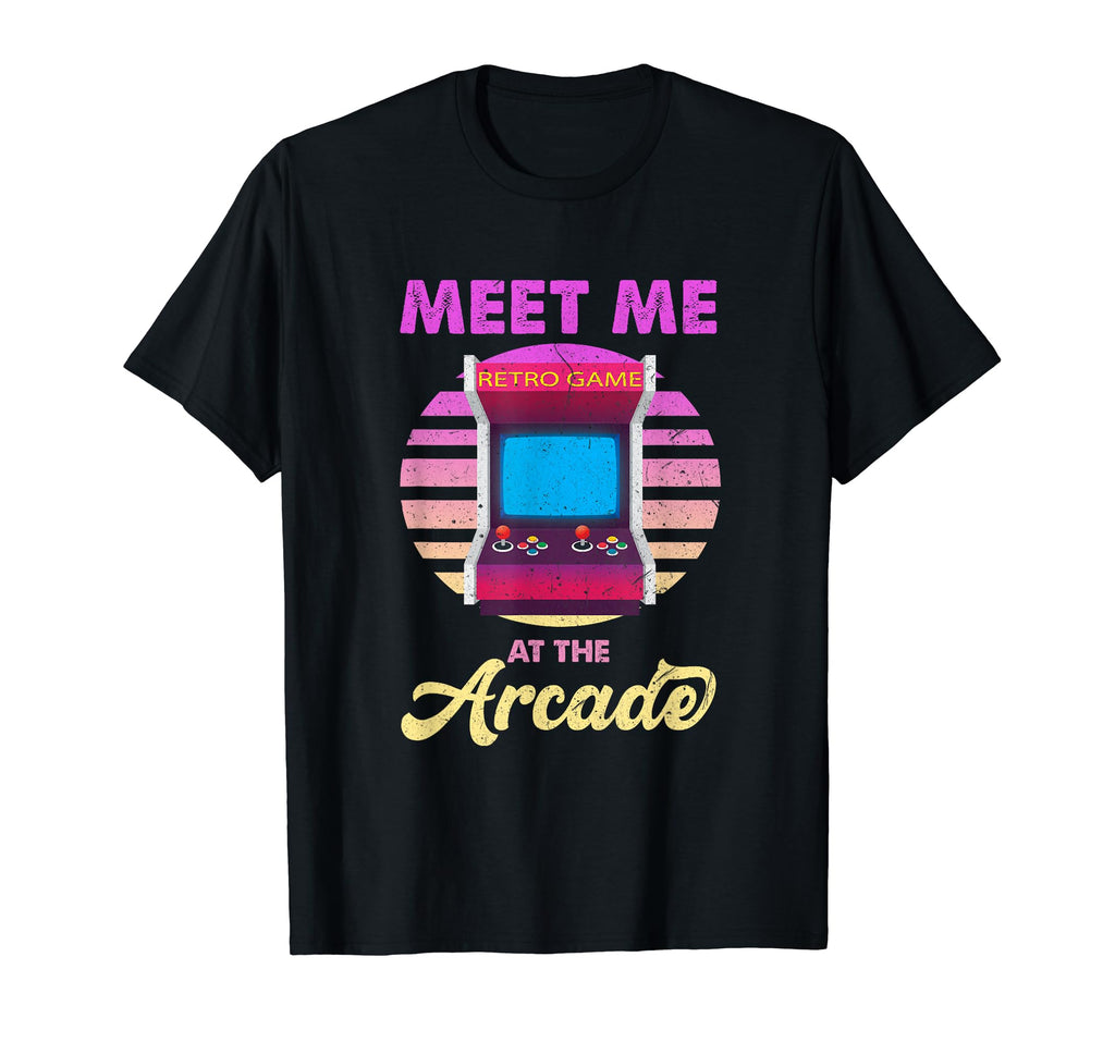 Meet Me Arcade Insert Coins Game T-Shirt - Fun Novelty Design Men Women - T-Shirt, Sweatshirt, Hoodie