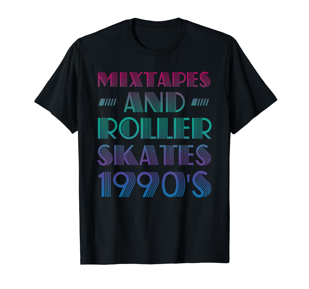 Mixtapes And Roller Skates 90S T-Shirt - Custom Art Print Men Women - T-Shirt, Sweatshirt, Hoodie