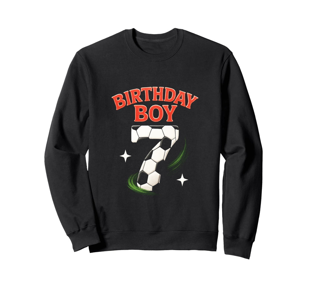 Birthday 7Th Birthday Football Sweatshirt - Custom Art Print for Adults - T-Shirt, Sweatshirt, Hoodie