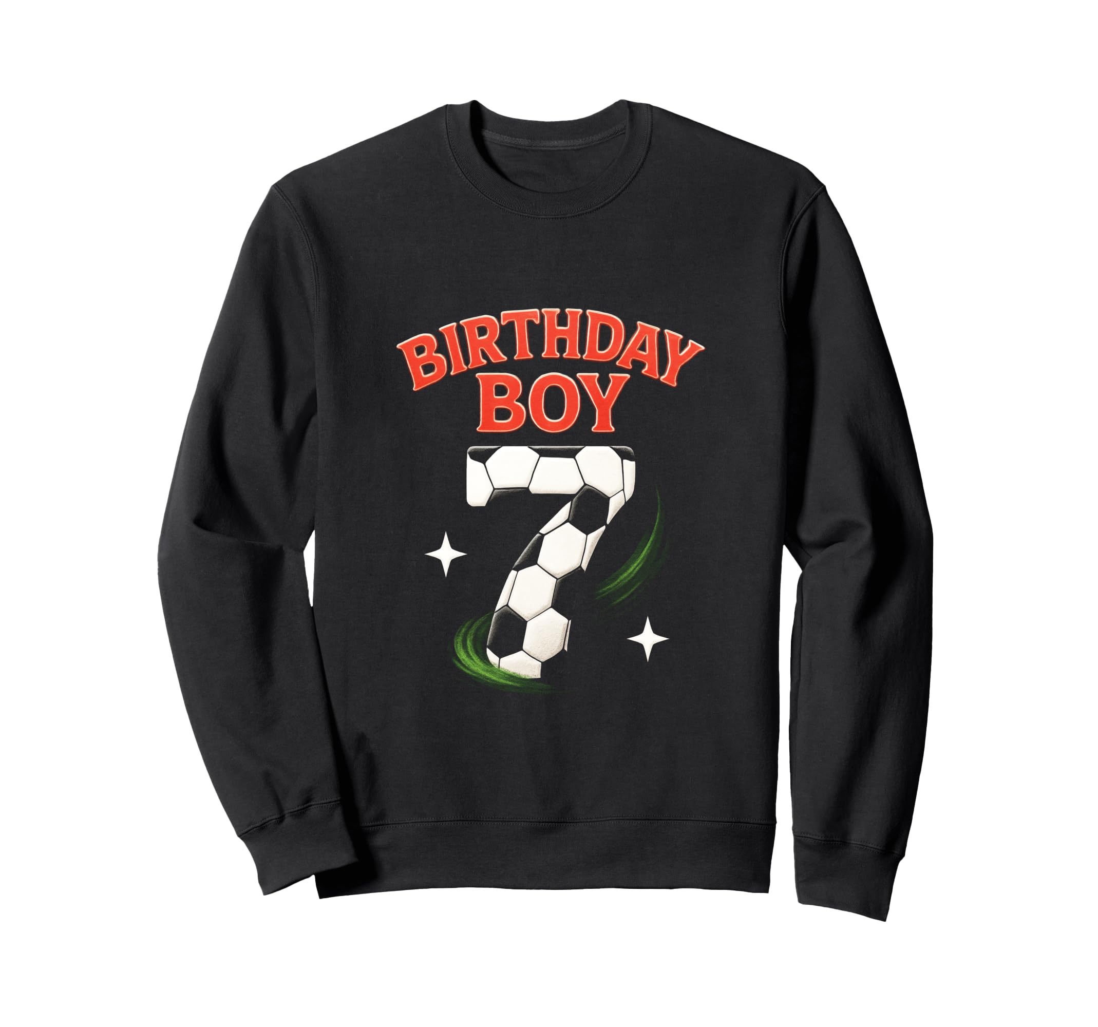 Birthday 7Th Birthday Football Sweatshirt - Custom Art Print for Adults - T-Shirt, Sweatshirt, Hoodie