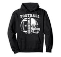 Football Grandma Football Player Grandmother Hoodie - Graphic Print Unisex - T-Shirt, Sweatshirt, Hoodie