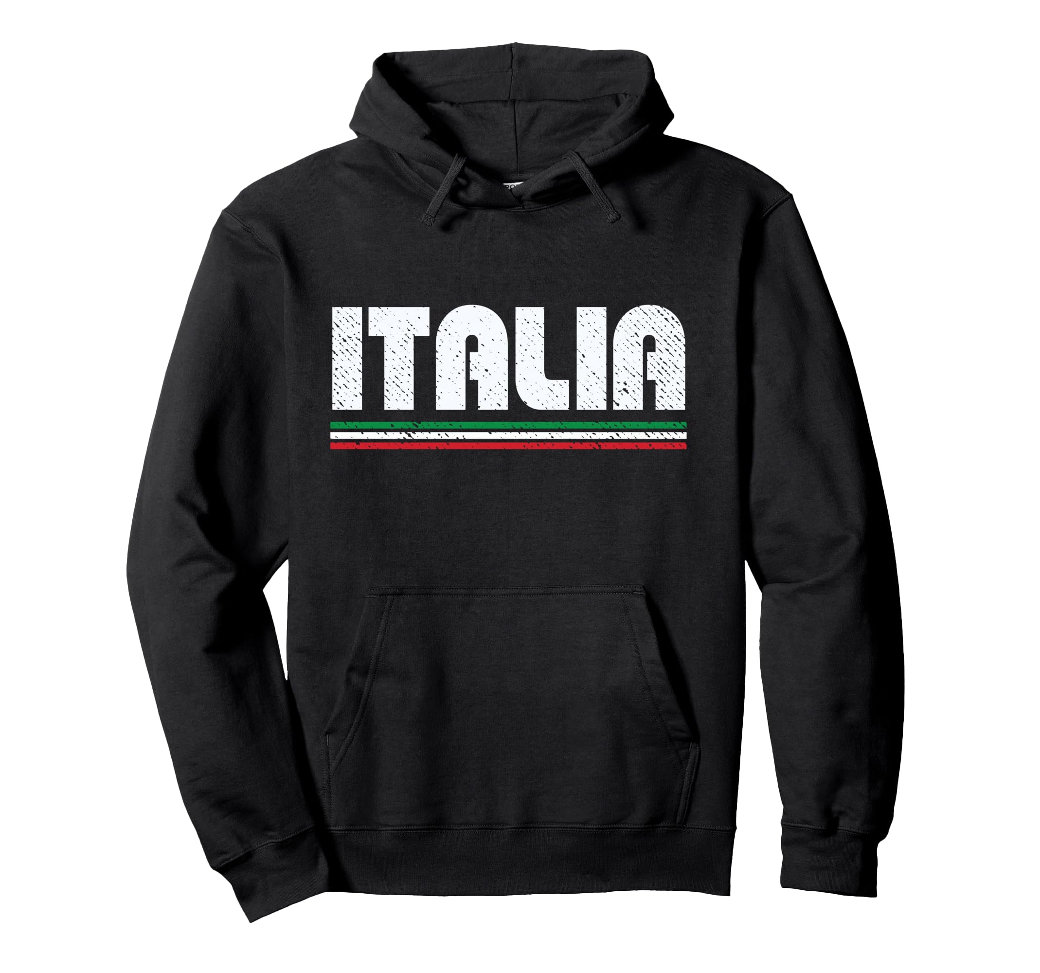 Italia Distressed Italy Hoodie - Casual Everyday Wear Men Women - T-Shirt, Sweatshirt, Hoodie