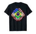 Brazilian Heritage Brazil Roots Usa T-Shirt - Fun Novelty Design Unisex - T-Shirt, Sweatshirt, Hoodie