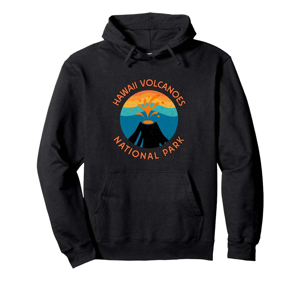 80S Volcano Mountain Hawaii Volcanoes Hoodie - Novelty Apparel Men Women - T-Shirt, Sweatshirt, Hoodie