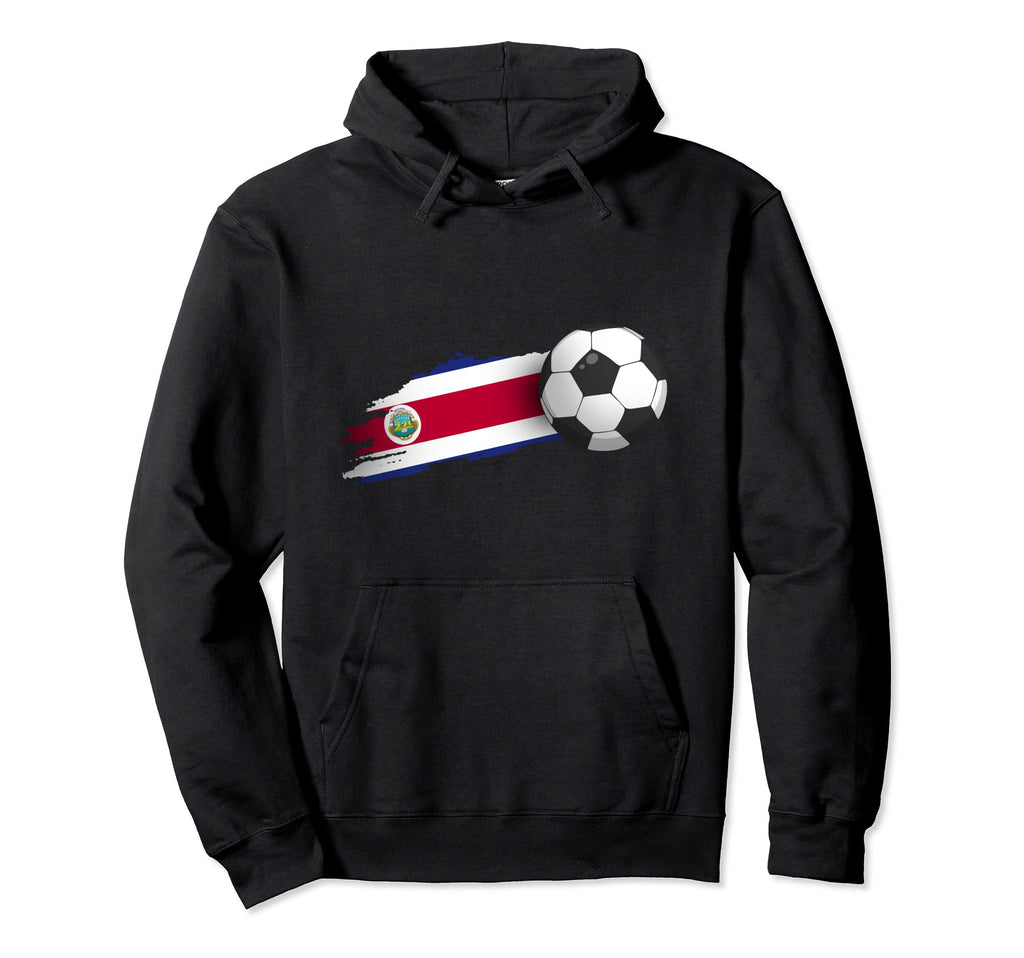 Costa Rica Soccer Ball Hoodie - Minimalist Print Men Women - T-Shirt, Sweatshirt, Hoodie