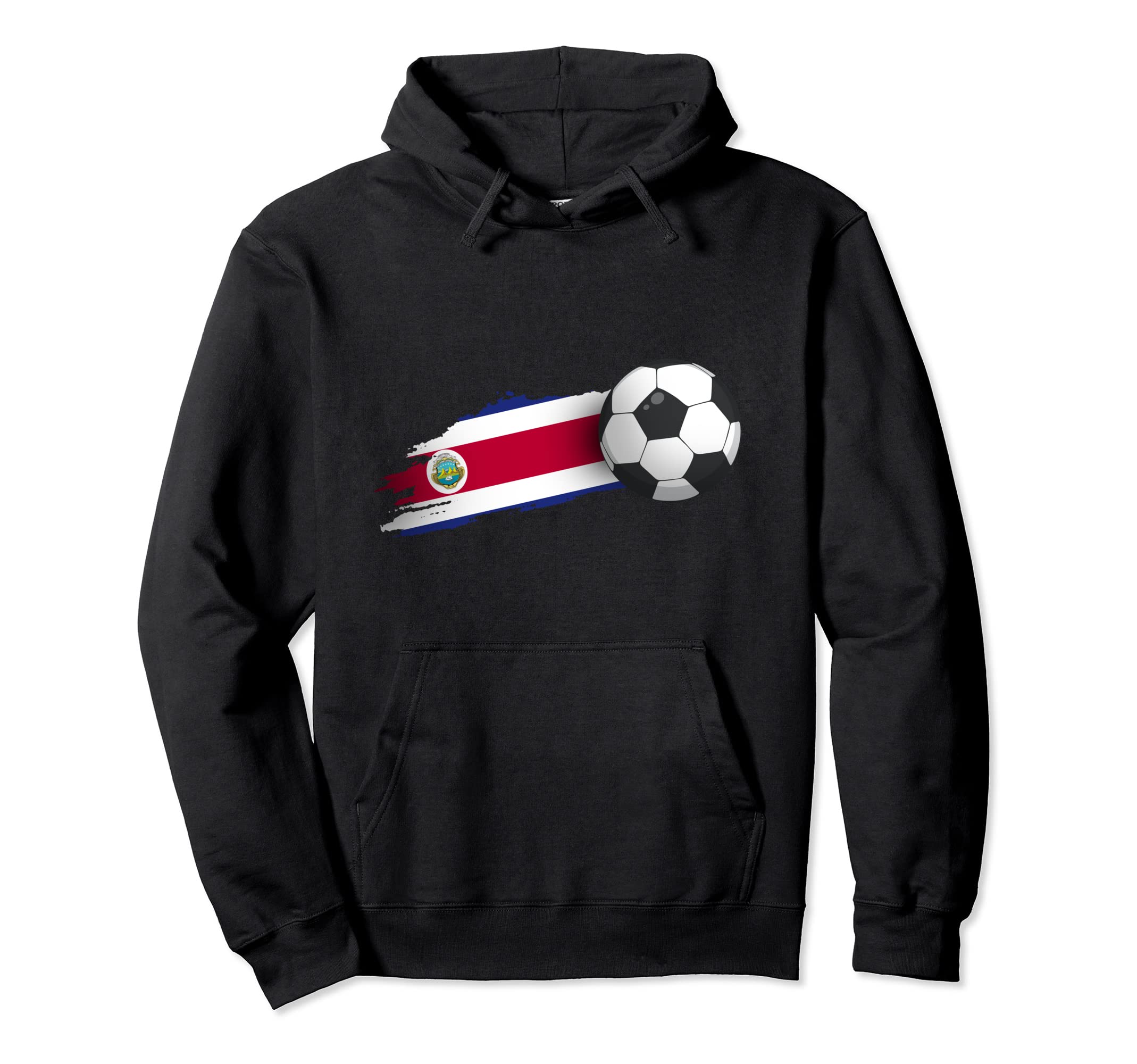 Costa Rica Soccer Ball Hoodie - Minimalist Print Men Women - T-Shirt, Sweatshirt, Hoodie