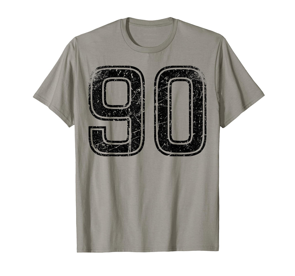 Sports Team Black Number 90 T-Shirt - Unique Graphic Unisex - T-Shirt, Sweatshirt, Hoodie