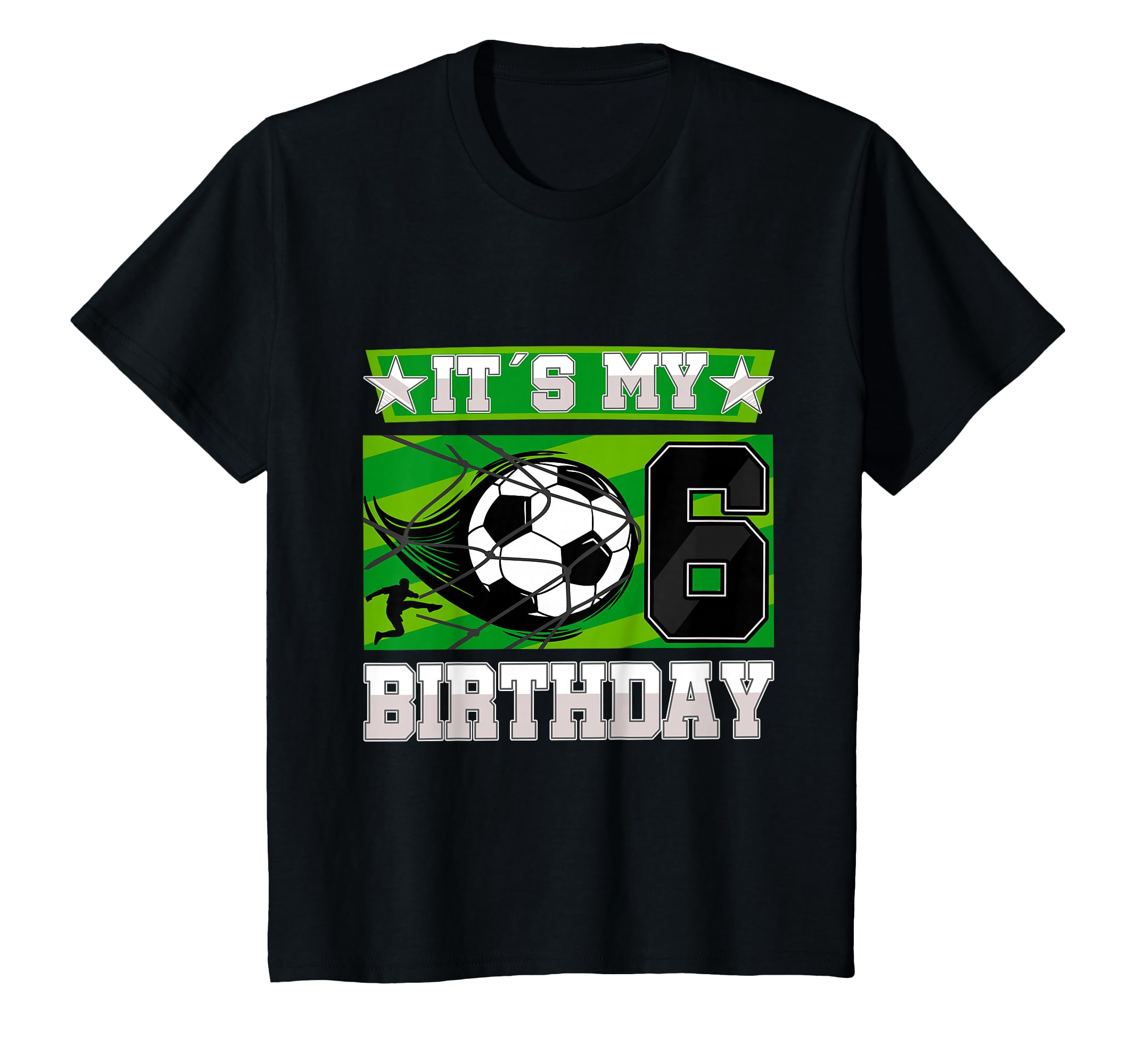 Soccer Birthday Party 6Th Birthday 6 T-Shirt - Minimalist Print for Adults - T-Shirt, Sweatshirt, Hoodie