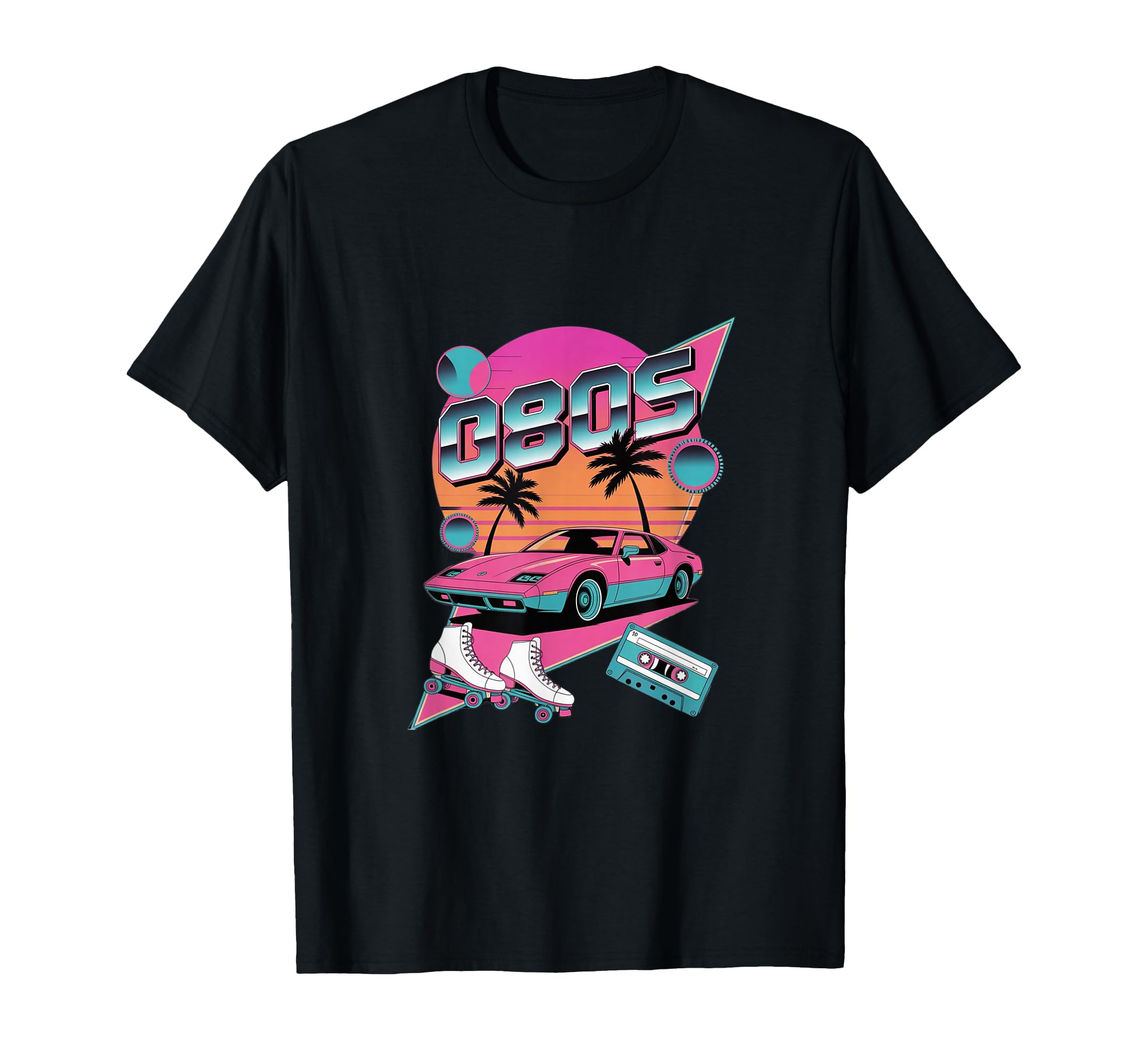 Car Palms Roller Skates 80 S Cassette T-Shirt - Fun Novelty Design Unisex - T-Shirt, Sweatshirt, Hoodie