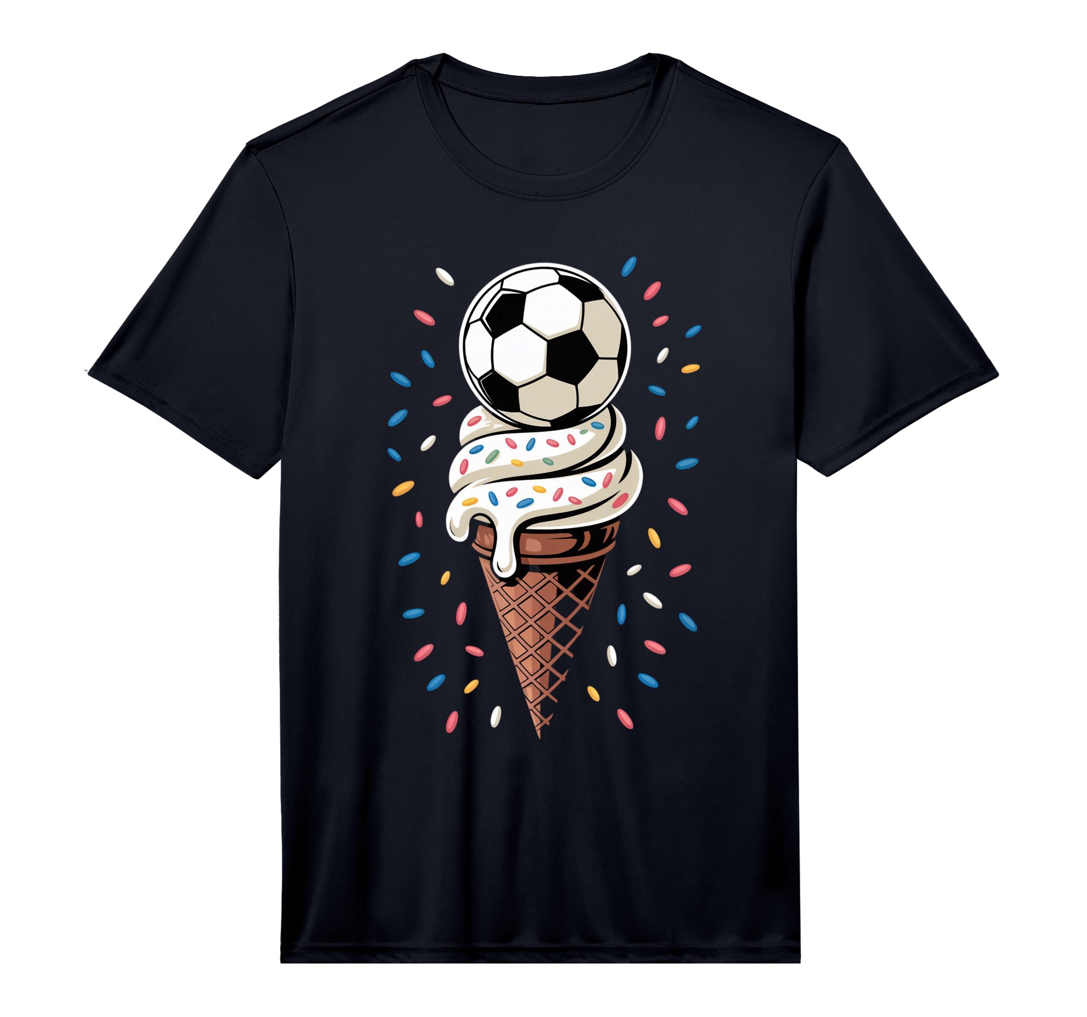 Soccer Ice Cream Drip Game Soccer Drip T-Shirt - Trendy Graphic Unisex - T-Shirt, Sweatshirt, Hoodie