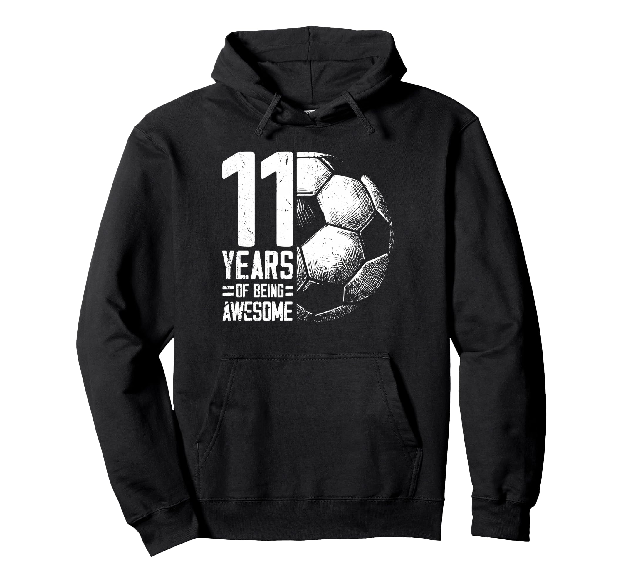11Th Birthday Soccer Player Football Hoodie - Aesthetic Graphic for Adults - T-Shirt, Sweatshirt, Hoodie