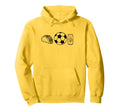 Tacos Soccer Beer Things I Love Hoodie - Aesthetic Graphic Men Women - T-Shirt, Sweatshirt, Hoodie