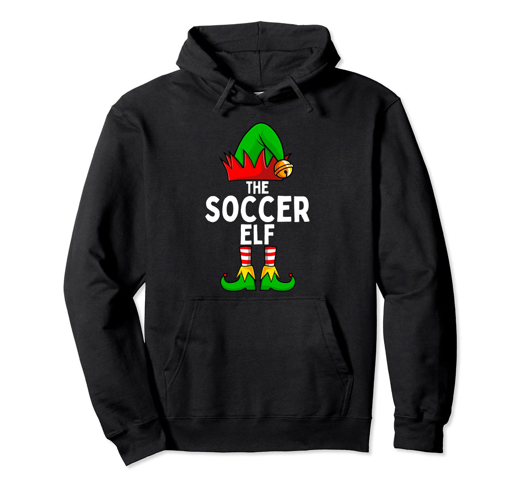 Soccer Elf Matching Family Hoodie - Minimalist Print for Adults - T-Shirt, Sweatshirt, Hoodie